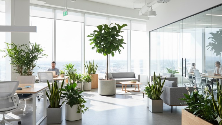 Indoor planters for offices