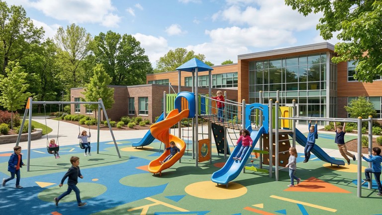 Modern School Playground