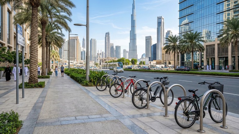 Bike Racks in Street